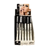 Saffron Black & White Double-Ended Eyeliner Pencil (36 UNITS)