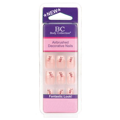 Body Collection Airbrushed Decorative Nails (12 UNITS)