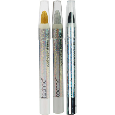 Technic Twist Up Glitter Eye Shadow Shimmer Sticks (6 UNITS)
