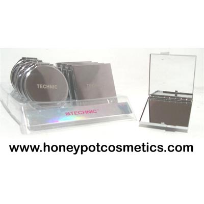 Technic Metal Compact Mirrors (Round & Square) (12 UNITS)