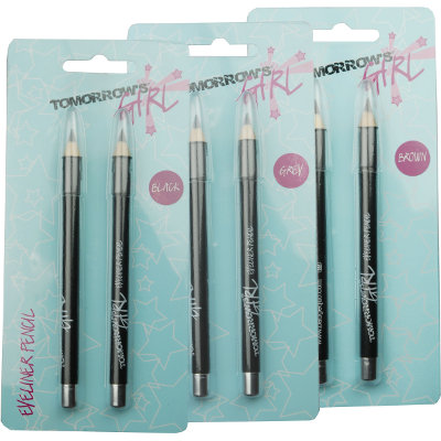 Tomorrow's Girl Eyeliner Pencils Twin Pack CARDED (24 UNITS)