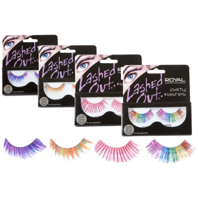 Royal Lashed Out Party Lashes With Glue (12 UNITS)