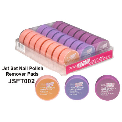 Royal Jet Set Nail Polish Remover Pads Acetone Free (24 UNITS)