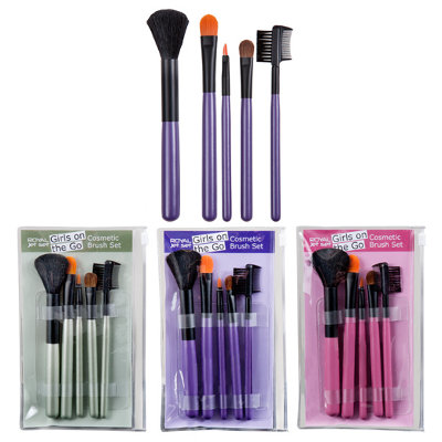 Royal Jet Set Girls On The Go 5pc Cosmetic Brush Set (12 UNITS)