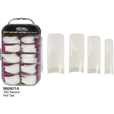 Royal 100 Plain Long Square Nail Tips (12 UNITS)