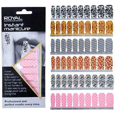 Royal Instant Manicure 20 Nail Transfers (24 UNITS)