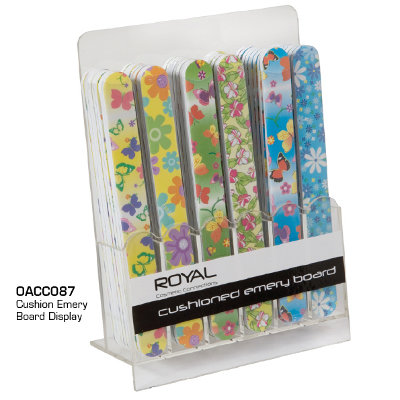 Royal Cushioned Emery Board with Floral Print (48 UNITS)