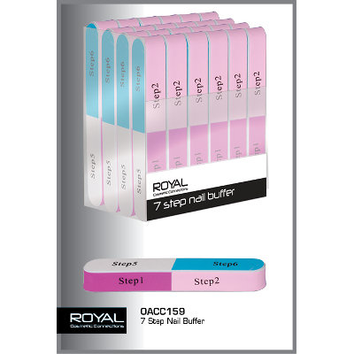 Royal Cosmetic Connections 7 Step Nail Buffer (24 UNITS)