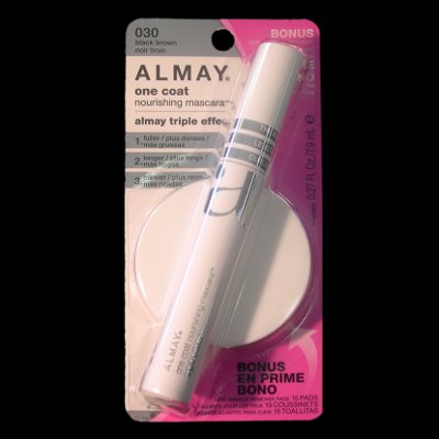 Almay One Coat Black Brown Mascara & Eye Makeup Remover (2 UNITS Almay One Coat Black Brown Mascara & Eye Makeup Remover (2 UNITS