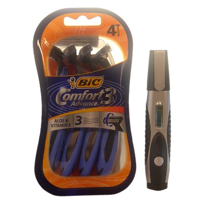 Bic Comfort 3 Advance Razor 4 Pack + Free Tool Kit (15 UNITS)