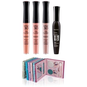 Bourjois 3pc Make Up Set In Clear Bag (12 UNITS) - Click Image to Close