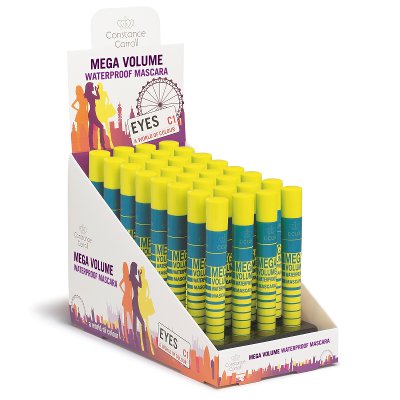 CCUK Mega Volume Waterproof Black Mascara 9ml (45 UNITS)