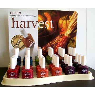 Cutex Harvest Strong Nail Enamel Counter Display (72 UNITS)