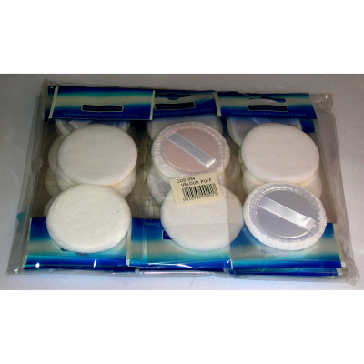 Fashion Collection Compact Powder Puffs 2pcs per pack (12 UNITS)