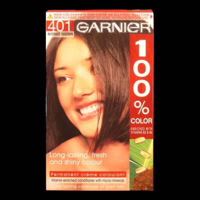 Garnier 100% Hair Color - 401 Intense Brown (6 UNITS)