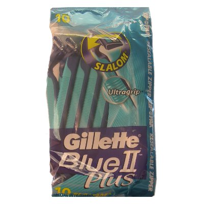 Gillette Blue II Plus Slalom Razors Pack Of 10 (4 UNITS) Gillette Blue II Plus Slalom Razors Pack Of 10 (4 UNITS)