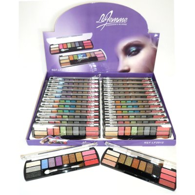 La Femme 9pc Eyeshadow & 3pc Blusher Set (24 UNITS)