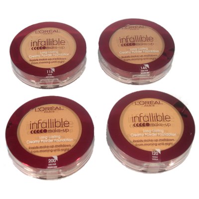 L'Oreal Infallible Creamy Powder Foundation Compact 9g (12 UNITS