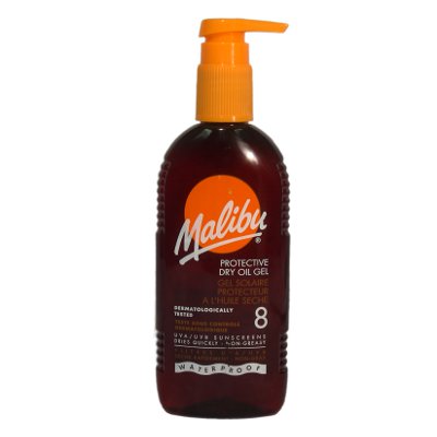 Malibu Protective Dry Oil Gel SPF 8 200ml (6 UNITS)