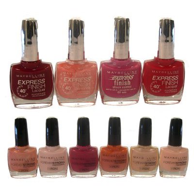 Maybelline Assorted Forever & Express Nail Varnish (24 UNITS)