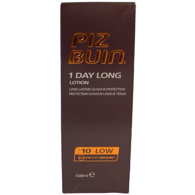 Piz Buin 1 Day Long Lotion SPF 10 Low 100ml (6 UNITS)