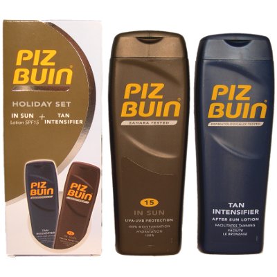 Piz Buin Holiday Box Set Lotion & Intensifier 2x200ml (6 UNITS)