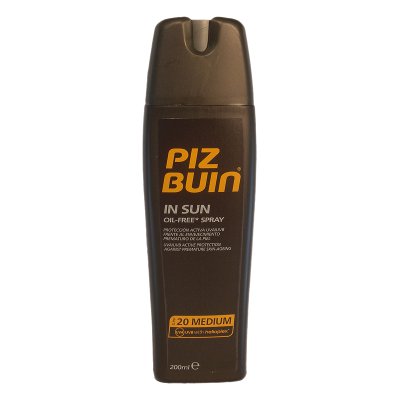 Piz Buin In Sun Oil-Free Spray SPF 20 Medium 200ml (6 UNITS)