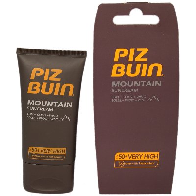 Piz Buin Mountain Sun Cream SPF 50+ 40ml (12 UNITS)