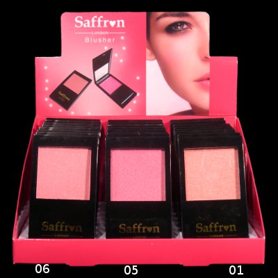 Saffron Square Blusher Compact 5.8g (24 UNITS)