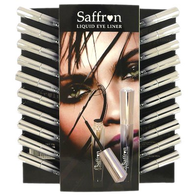 Saffron Waterproof Black Liquid Eye Liner 13g (20 UNITS)