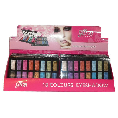 Saffron 16 Colours Eyeshadow 25g (12 UNITS)