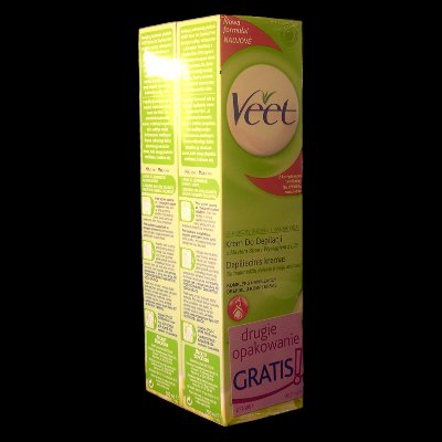 Veet 3 Min Hair Removal Cream Dry Twin 2x200ml POLISH (3 UNITS)