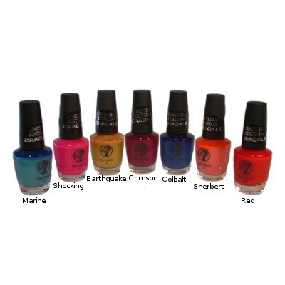 W7 Crackle Nail Polish 15ml (4 UNITS)