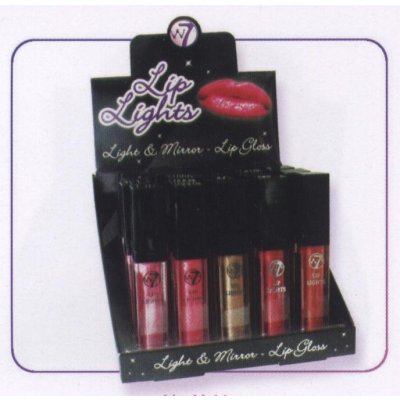 W7 Lip Lights Lip Gloss with Applicator Wand 6ml (25 UNITS)