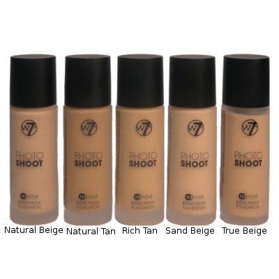 W7 Photo Shoot 16Hr Liquid Foundation 28ml (15 UNITS)
