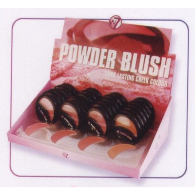W7 Powder Single Blusher With Testers 9.6g (24 UNITS)