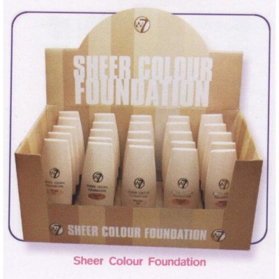 W7 Sheer Colour Liquid Foundation 25ml (25 UNITS)