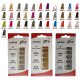 Saffron Nail Foil - 16 Adhesive Nail Foils Per Pack (12 UNITS)