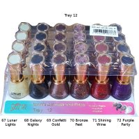 Saffron Sparkle & Sprinkle Nail Polish Tray12 13ml (24 UNITS)