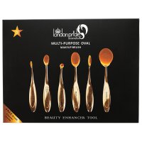 London Pride Multi-Purpose Oval 6pc Makeup Brush Set (EACH)