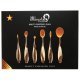 London Pride Multi-Purpose Oval 6pc Makeup Brush Set (EACH)
