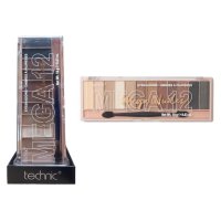 Technic Mega Nudes 12pc Eyeshadow Compact 12x1.2g (12 UNITS)