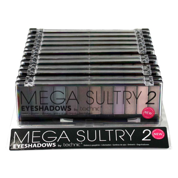 Technic Mega Sultry 2 12pc Eyeshadow Palette 12x 1.5g (12 UNITS) - Click Image to Close
