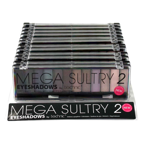 Technic Mega Sultry 2 12pc Eyeshadow Palette BULK (144 UNITS) - Click Image to Close