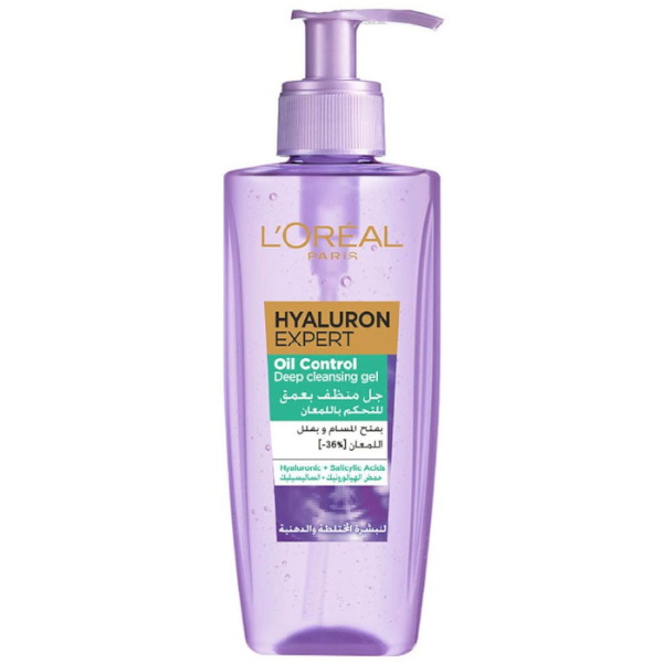 L'Oreal Hyaluron Expert Oil Control Cleansing Gel 200ML (6UNITS) - Click Image to Close