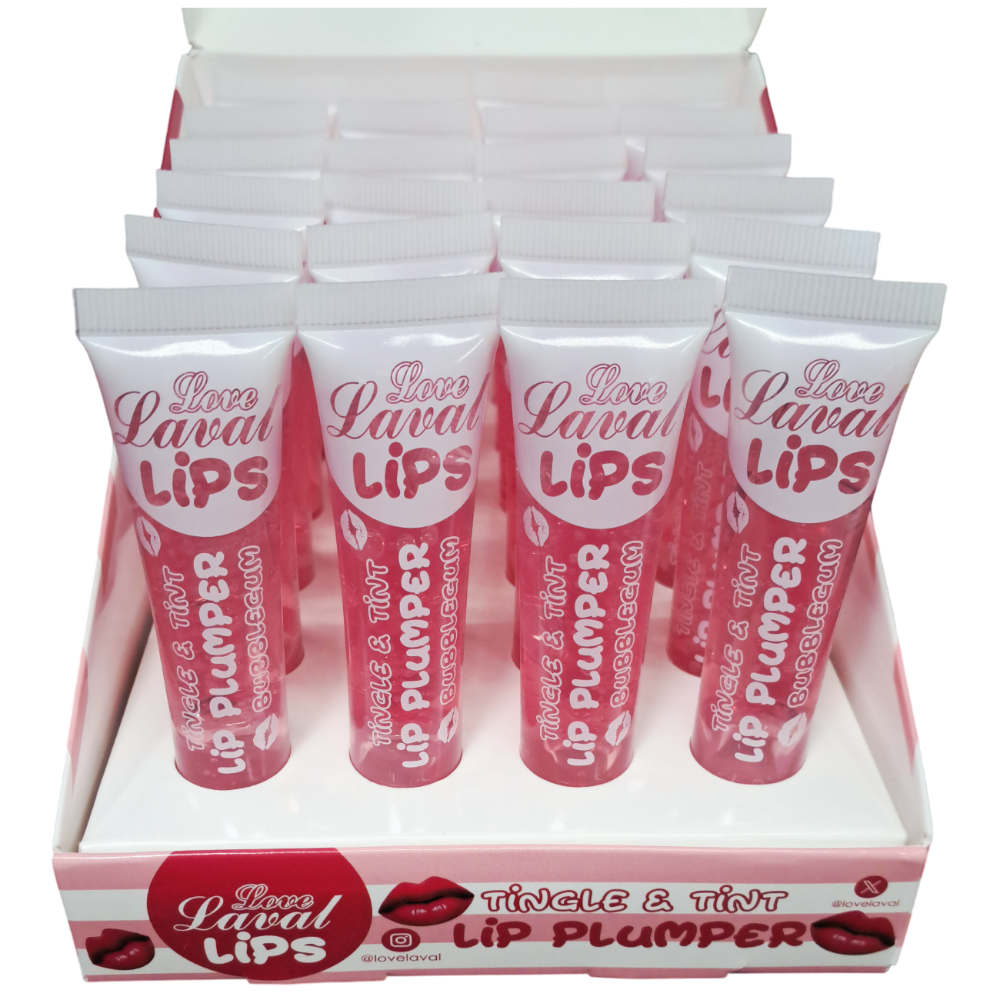 Laval Lips Tingle & Tint Lip plumper Bubblegum 15ML (24 UNITS) - Click Image to Close