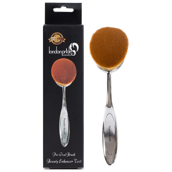 London Pride Single Pro Oval Powder Brush BOXED (EACH) - Click Image to Close