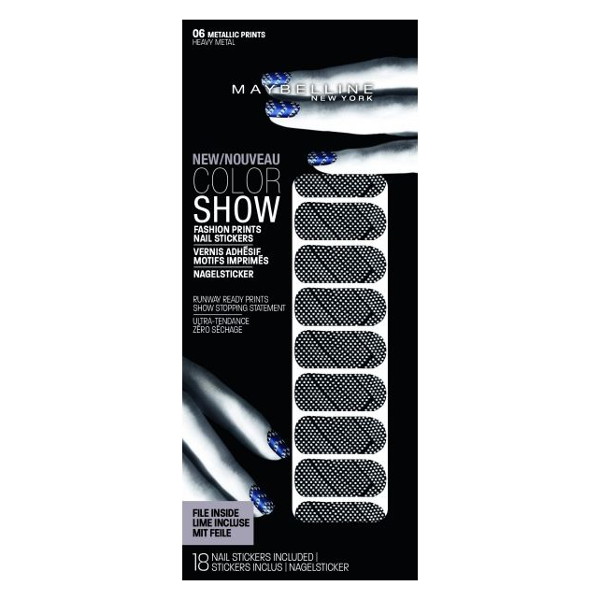 Maybelline Color Show Fashion Print Nail Stickers BULK (144 UNIT - Click Image to Close