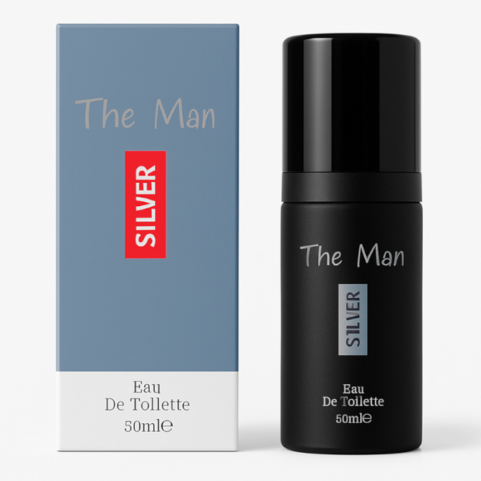 ML The Man Silver 50ml EDT Spray For Men (12 UNITS) - Click Image to Close