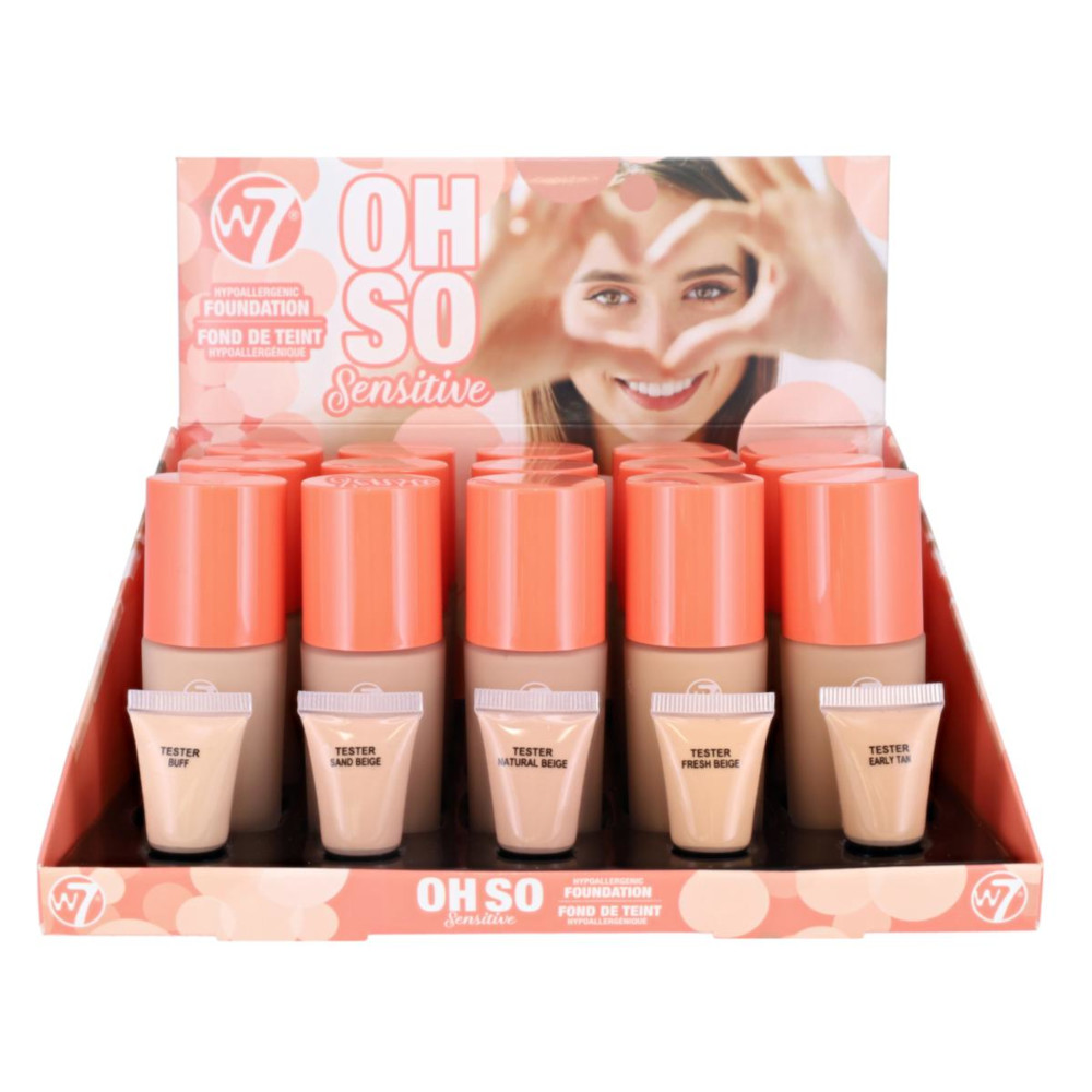 W7 Oh So Sensitive Foundation (15 UNITS) - Click Image to Close